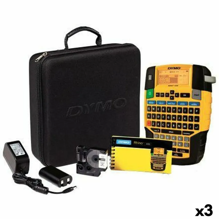 Dymo Etikettendrucker Rhino 4200 Aktentasche Laptop QWERTY 3 Stck