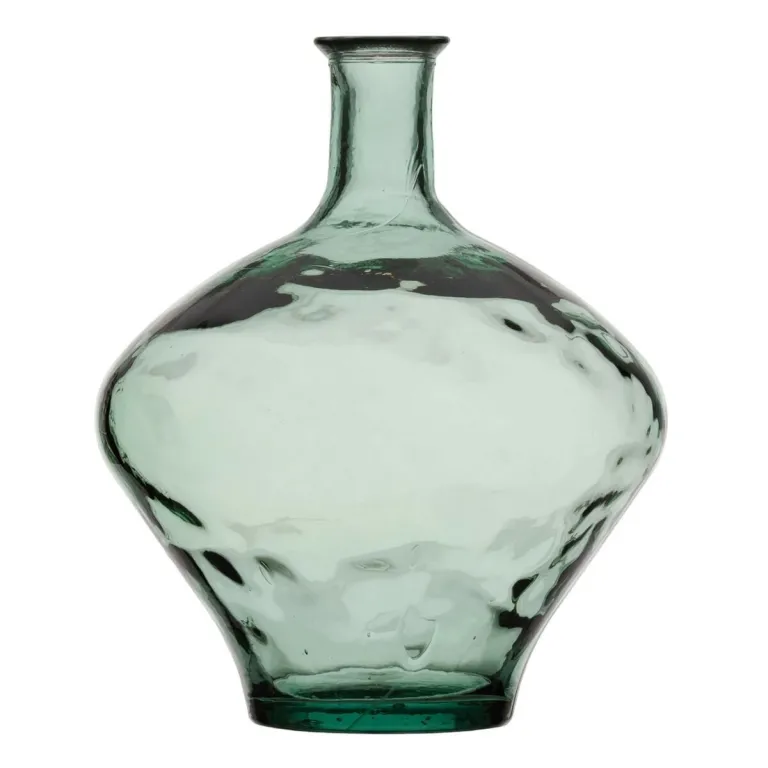 Vase 37 x 37 x 46 cm Recyceltes Glas grn