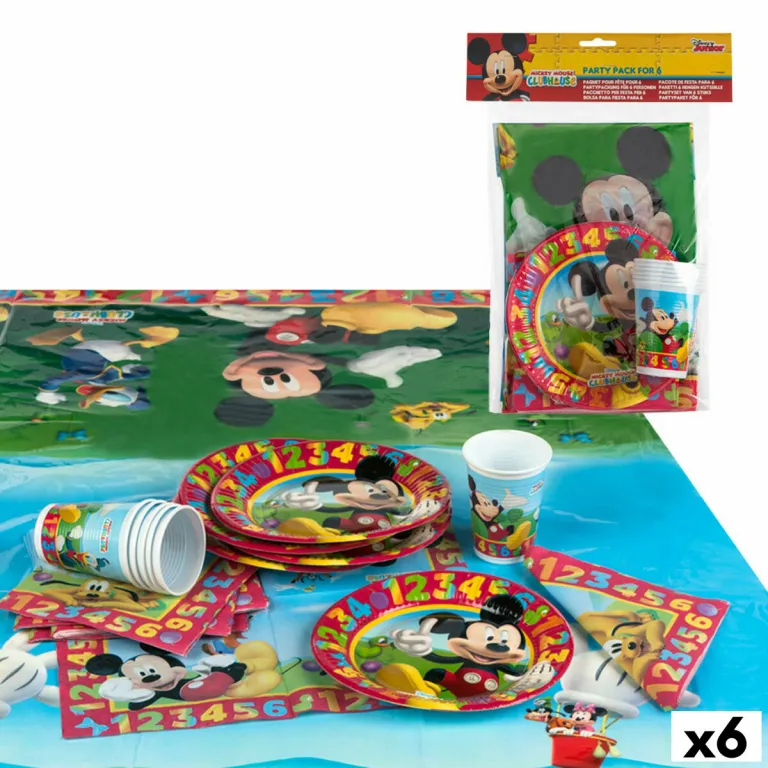 Mickey mouse Set Partyartikel Mickey Mouse 6 Stck