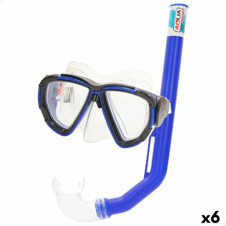 Taucherbrille mit Schnorchel Colorbaby Aqua Sport Erwachsene 6 Stck