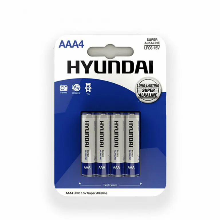 Shine inline Alkali-Mangan-Batterie Shine Inline Hyundai AAA 4teilig