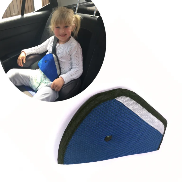 Auto-Sicherheitsgurt-Umlenkung fr Kleinkinder Kissen Gurtschutz-Pad blau