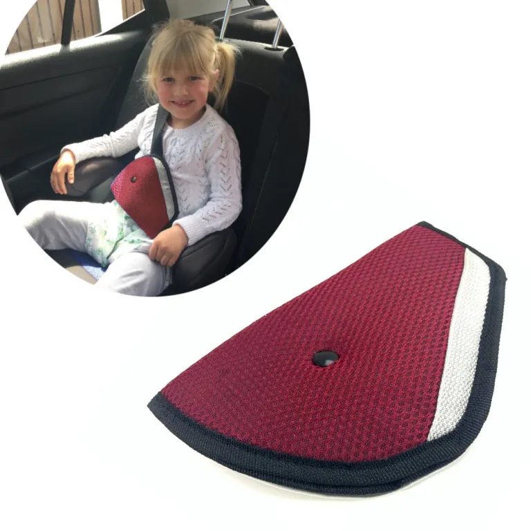 Auto-Sicherheitsgurt-Umlenkung fr Kleinkinder Kissen Gurtschutz Pad rot