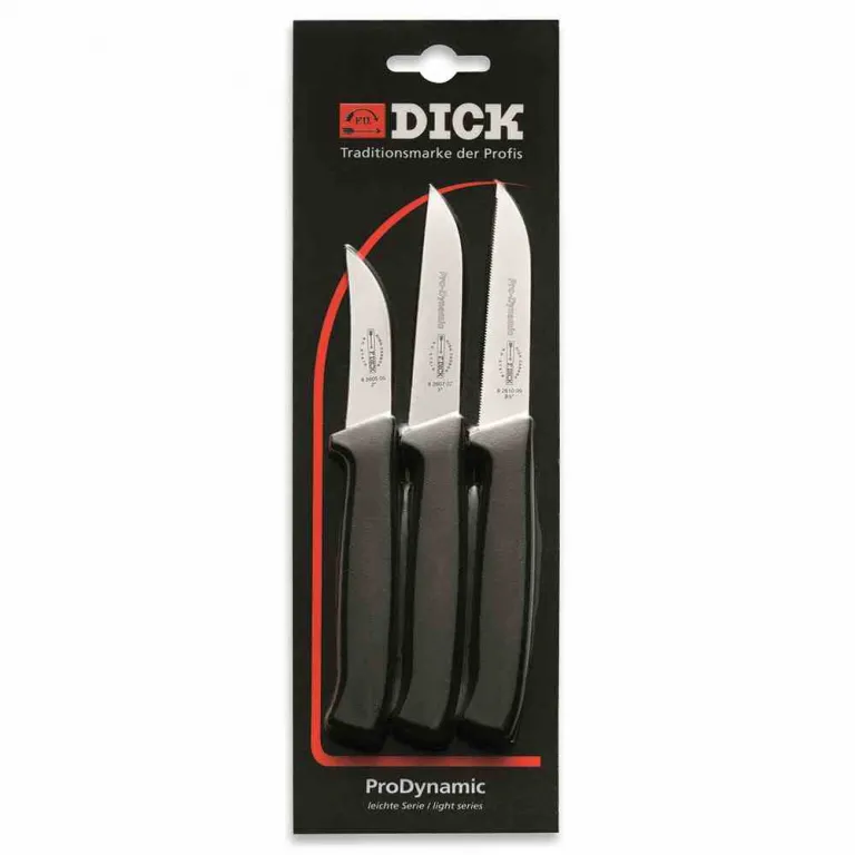 Versa Dick DICK Kchenmesser-Set Pro Dynamic 3-teilig Universal Paring-Messer Kochmesser
