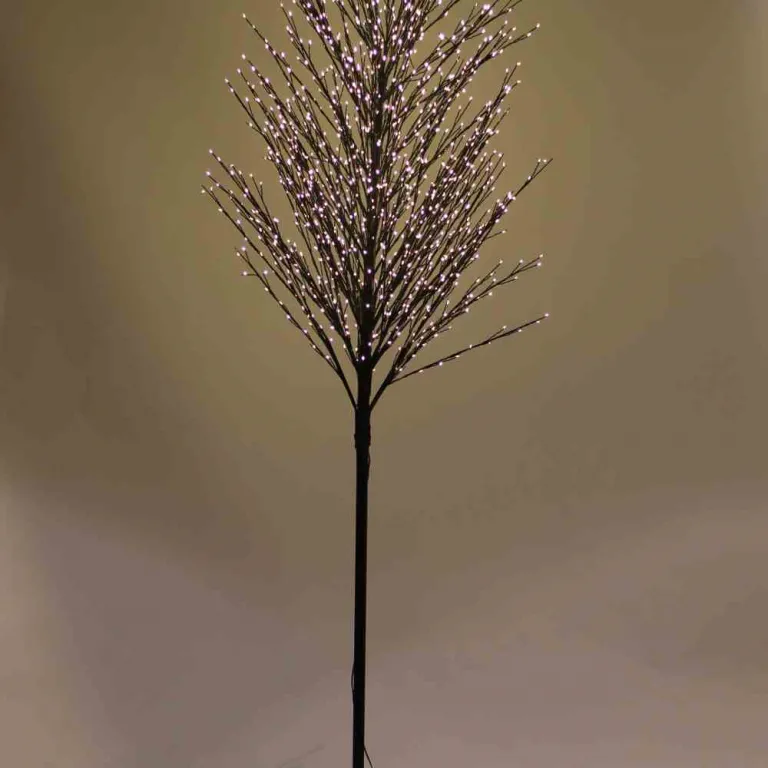 FHS LED-Baum, 2,1 m Hhe mit 1300 LED dunkelbraun, warmwei, IP44