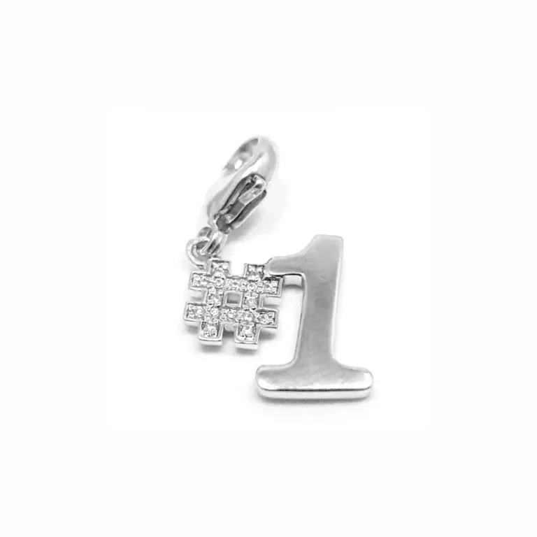 Amen Ti sento Halskette-Anhnger Charm Damen Modeschmuck Ti Sento 8262ZI (1,5 cm) Silber