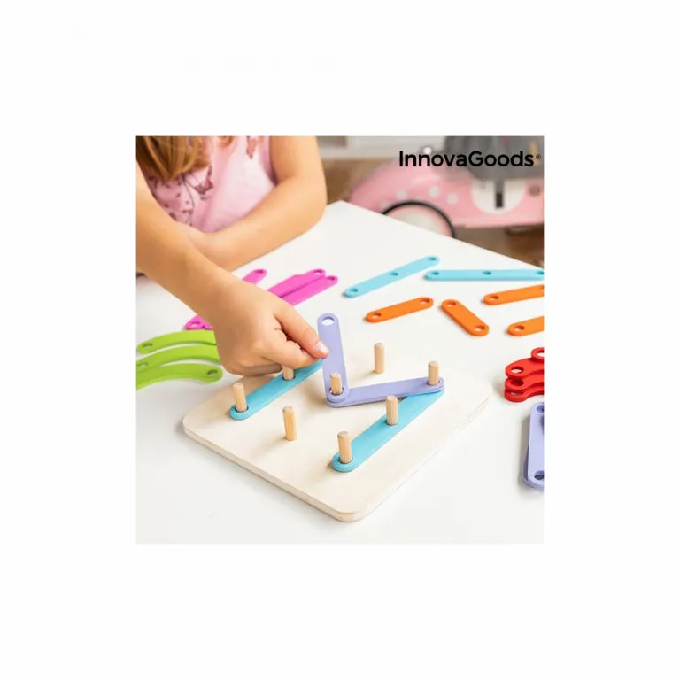 Innovagoods Holzspielzeug zum Zusammenbauen von Buchstaben und Zahlen Koogame InnovaGoods 27 Stcke