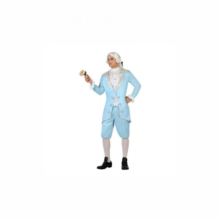 Halloweenkostm Karnevalskostm Faschingskostm Herren Diener Mozart Anzug blau