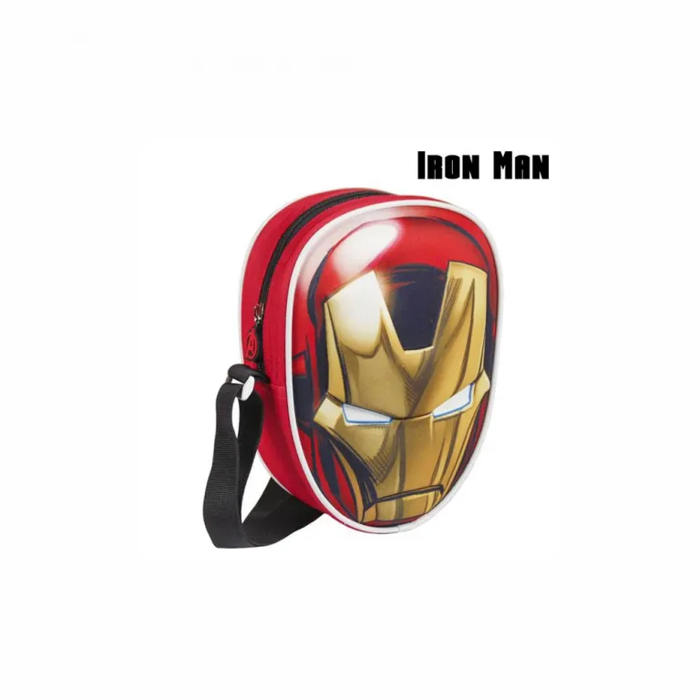 Kindertasche Umhngetasche Superhelden-Tasche Iron Man Avangers 3D rot Polyester