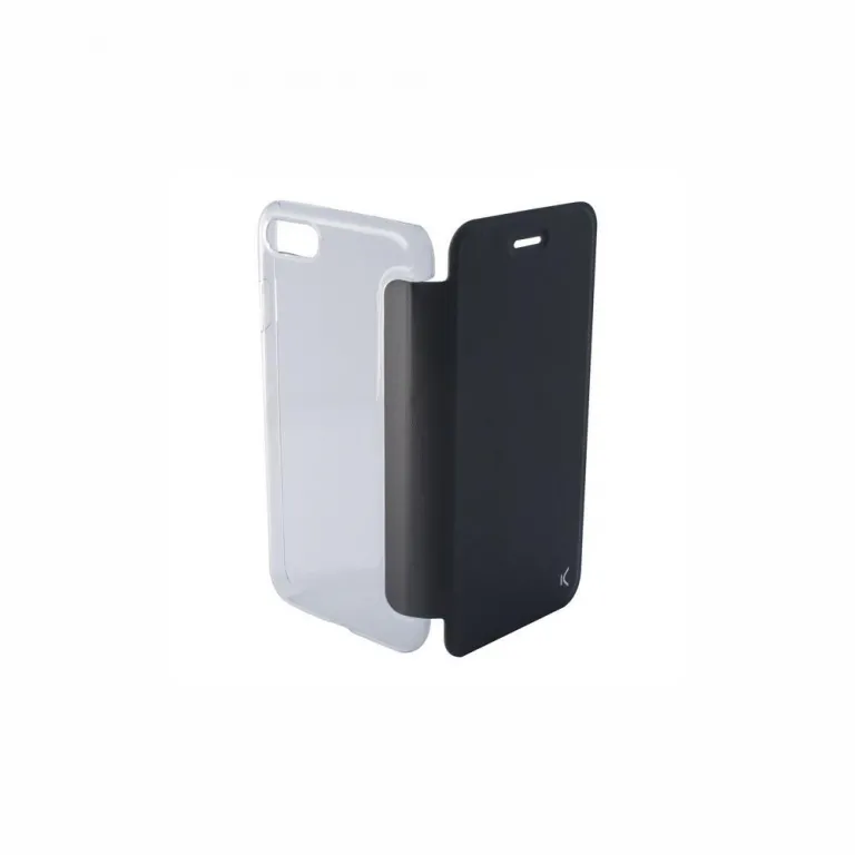 Klapphlle Handyhlle mit Folie Schutzhlle Iphone 8 Crystal Schwarz Smartphone-Cover