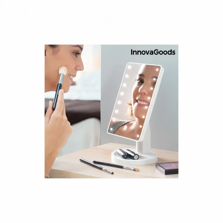 Kosmetikspiegel Standspiegel InnovaGoods LED Tischspiegel