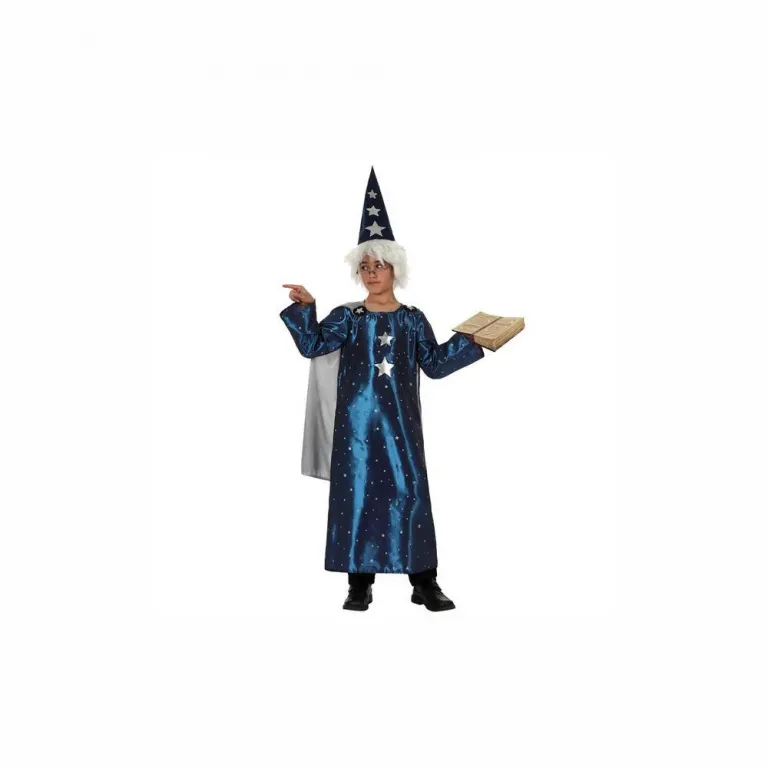 Karnevalskostm Faschingskostm Verkleiden Jungen Zauberer Magier blau 4tlg