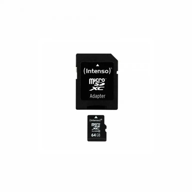 Intenso Mikro SD Speicherkarte mit Adapter INTENSO 3413490 64 GB Klasse 10