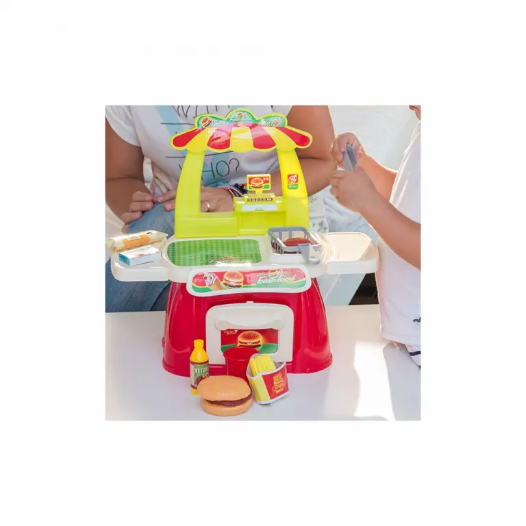 Spielkche Kinderkche Minikche Fastfood Spiel mit Zubehr Burger herstellen