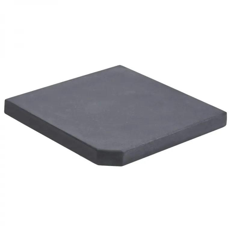 Sonnenschirm-Gewichtsplatte Schwarz Granit Quadratisch 25 kg