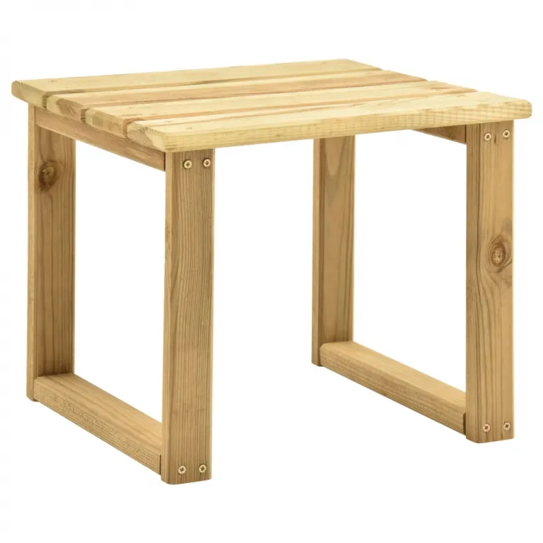 Tisch fr Sonnenliege 30x30x26 cm Imprgniertes Kiefernholz Gartentisch