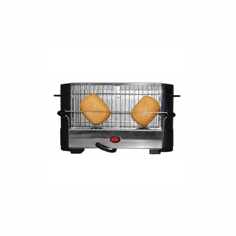 Comelec Toaster COMELEC TP-7713 / 7714 800W Schwarz Rostfreier Stahl fr Toast Brot