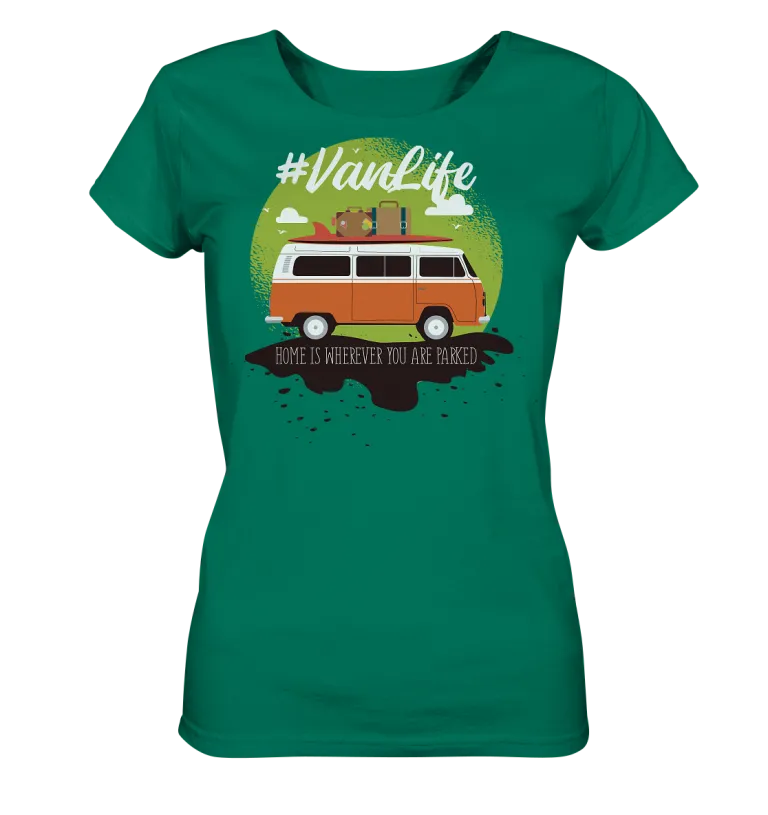 #Vanlife - Zuhause ist da, wo man parkt. - Ladies Organic Shirt Varsity Green
