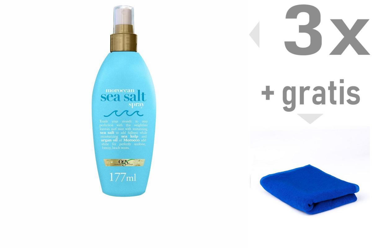 Sparset 3x Haarstyling-Spray OGX Salzwasser 177 ml