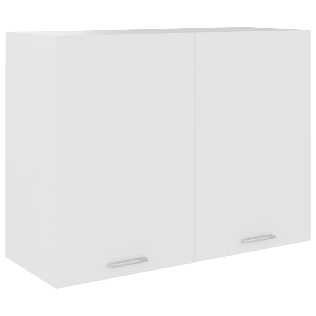 Hängeschrank Weiß 80x31x60 Cm Spanplatte