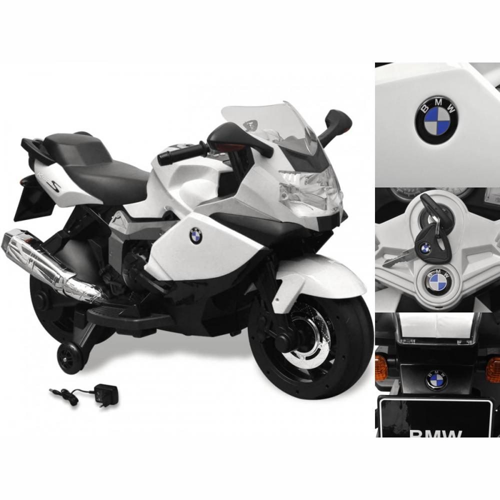 Kinderfahrzeug Motorrad Elektromotorrad BMW 283 Weiß 6V
