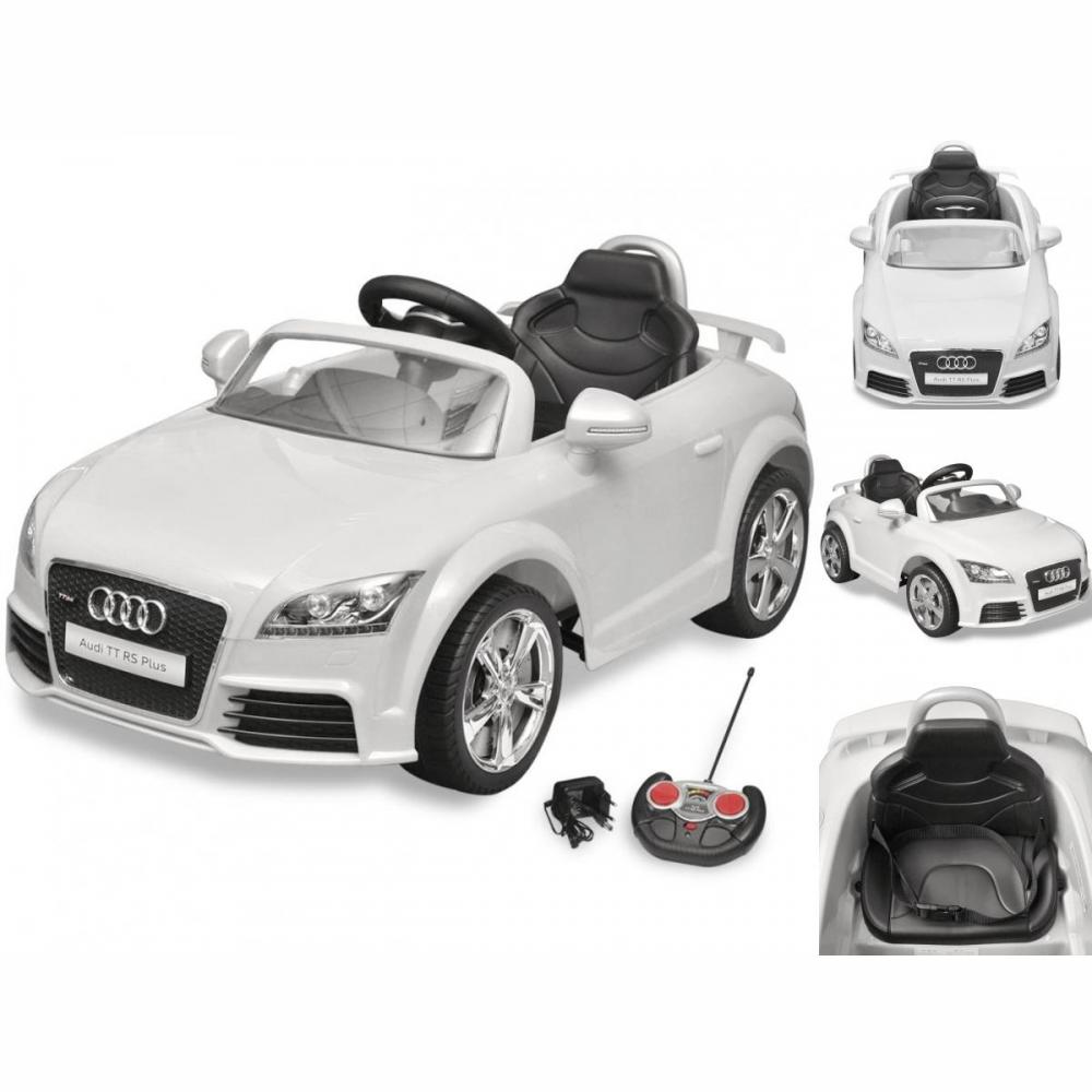 Kinderfahrzeug Auto Elektroauto Kinderauto Audi TT RS Mit Fernsteuerung Weiß