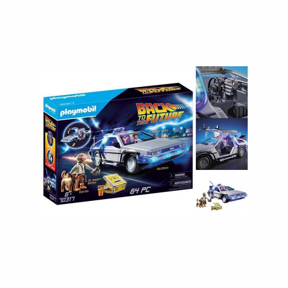 Playmobil Playset Action Racer Back To The Future DeLorean 70317